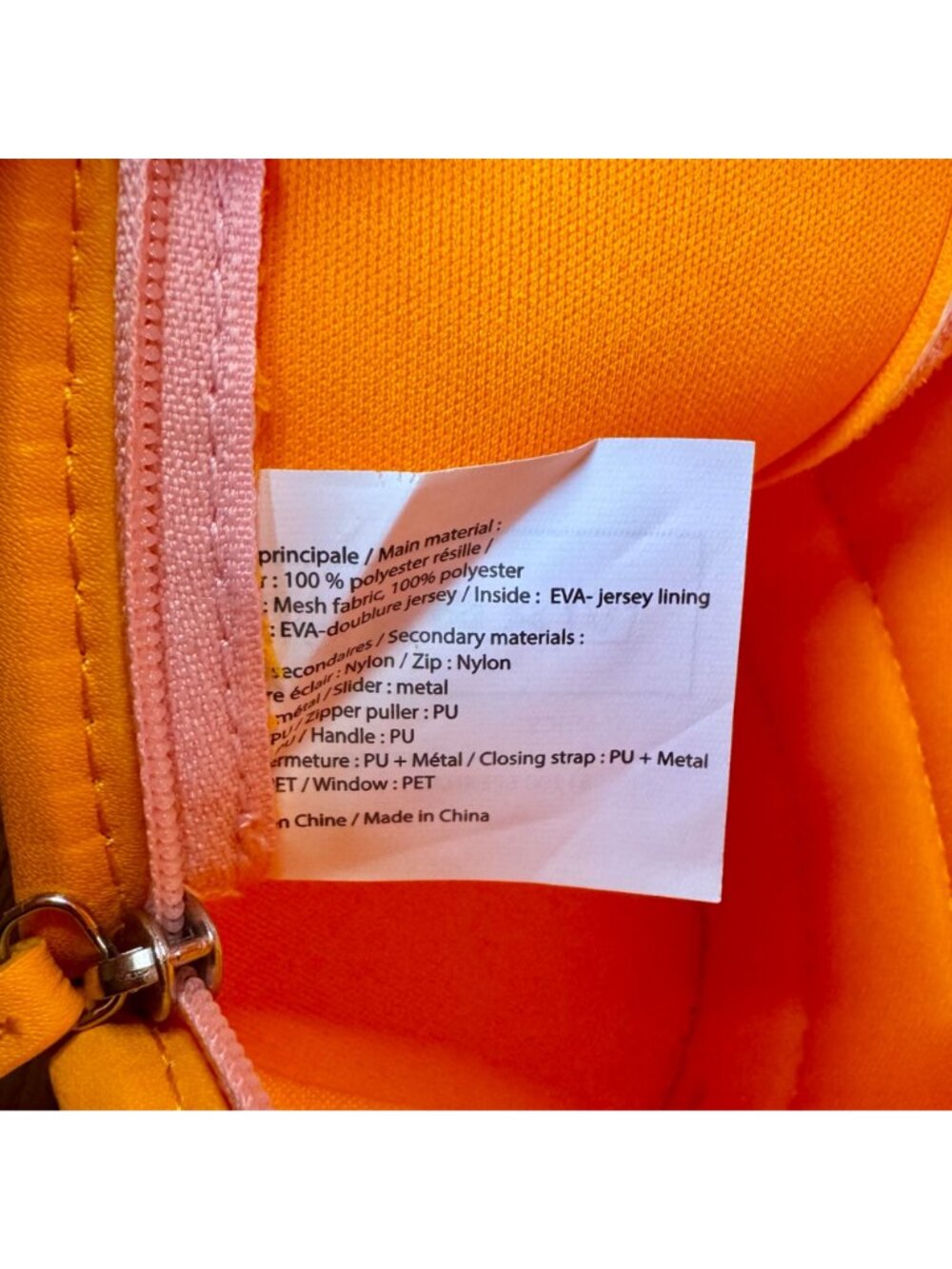 VEUVE CLICQUOT Pink Champagne Bottle Ice Jacket Orange Insulated Bottle Bag NEW - Picture 7 of 7